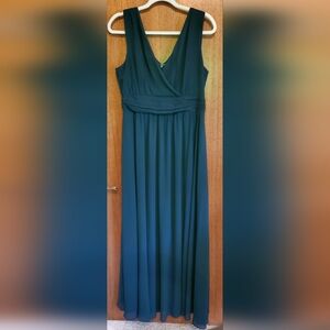 Lulu's Elegant Thoughts Of Hue Emerald Green Size Large Maxi Dress